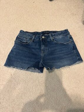 Lucky Brand Dark Indigo Denim Cutoff Shorts